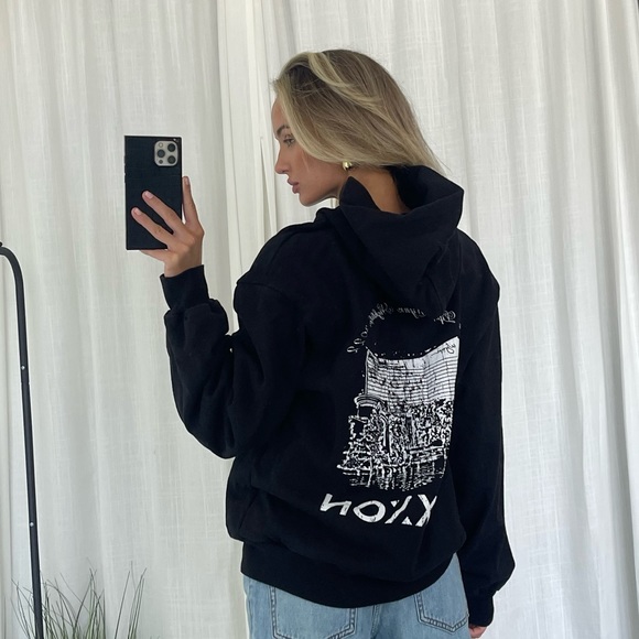 Black overSize JAXXON vegas hoodie sweatshirt - Picture 5 of 5